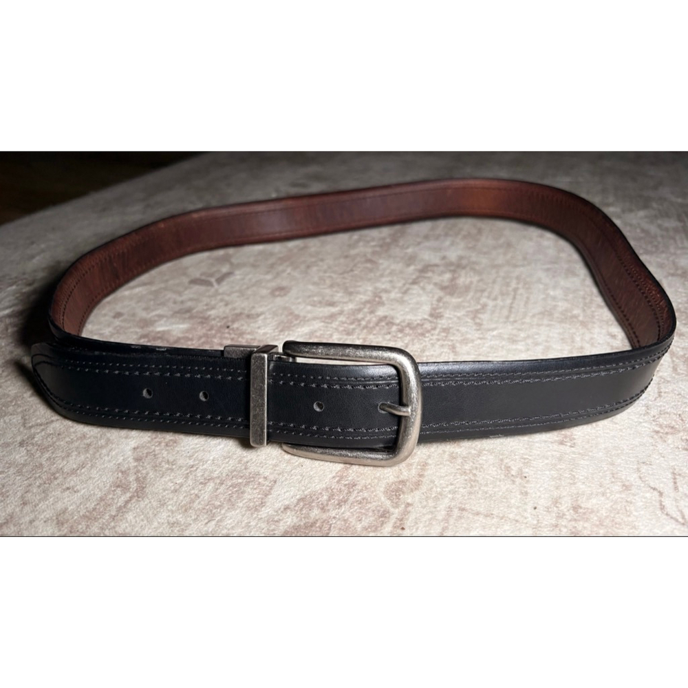Columbia Reversible Leather Belt Black Brown Size 32/80